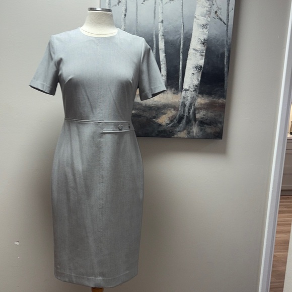 Banana Republic Dresses & Skirts - Banana Republic Light Gray Midi Dress